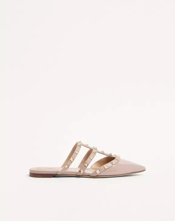 Valentino Rockstud Patent-Leather Mule - Image 1